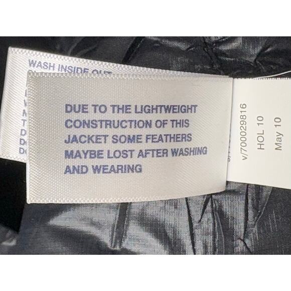 Gap Down Puffer Vest Black Quilted Winter Warmth Basic Minimalist Layer Womens S - Picture 8 of 10